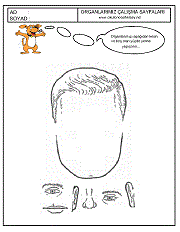 okul öncesi çocuklar için duyu organları kes ve yapıştır çalışma sayfaları